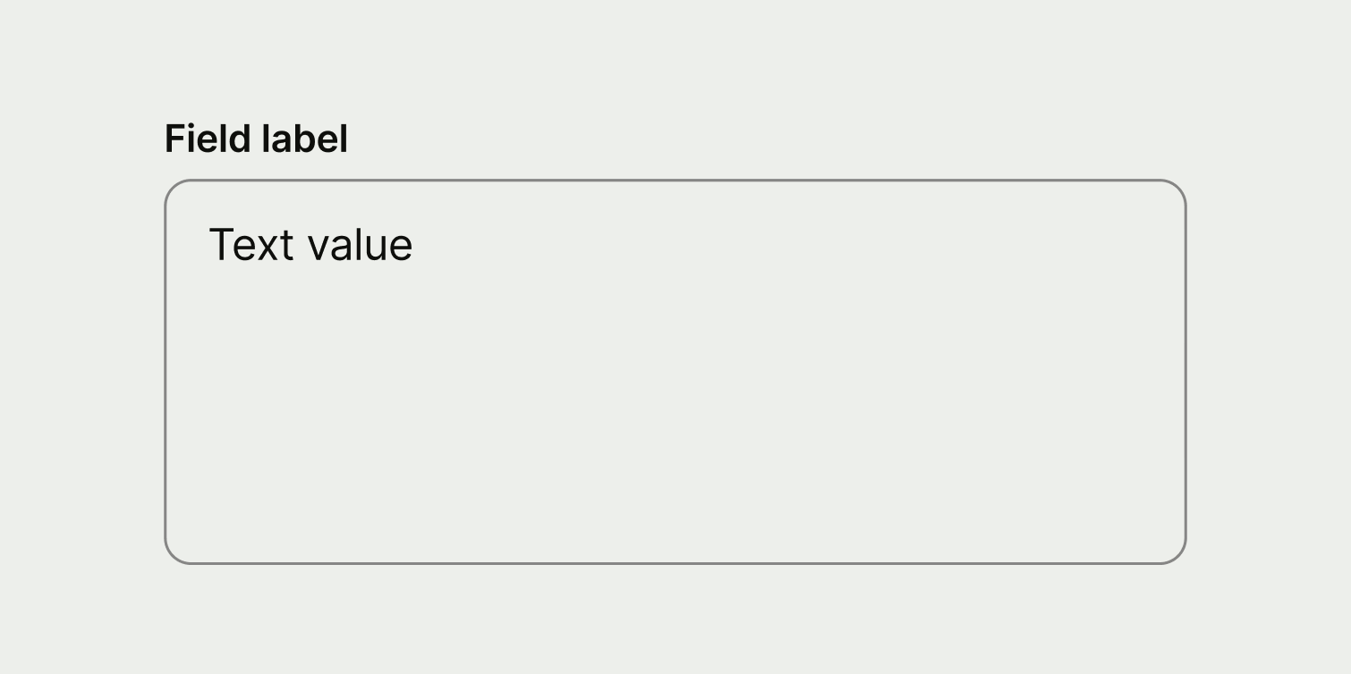 A text area with multiple sentences as the description.