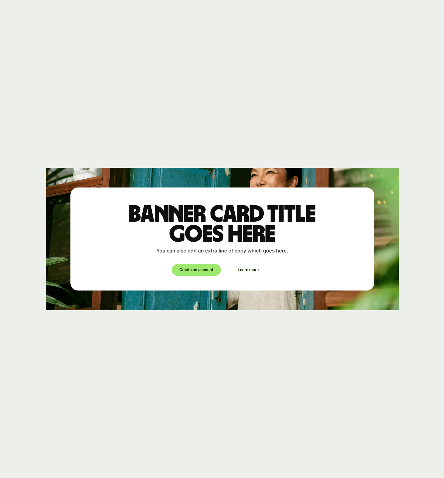 Banner Card pattern with incorrect UX