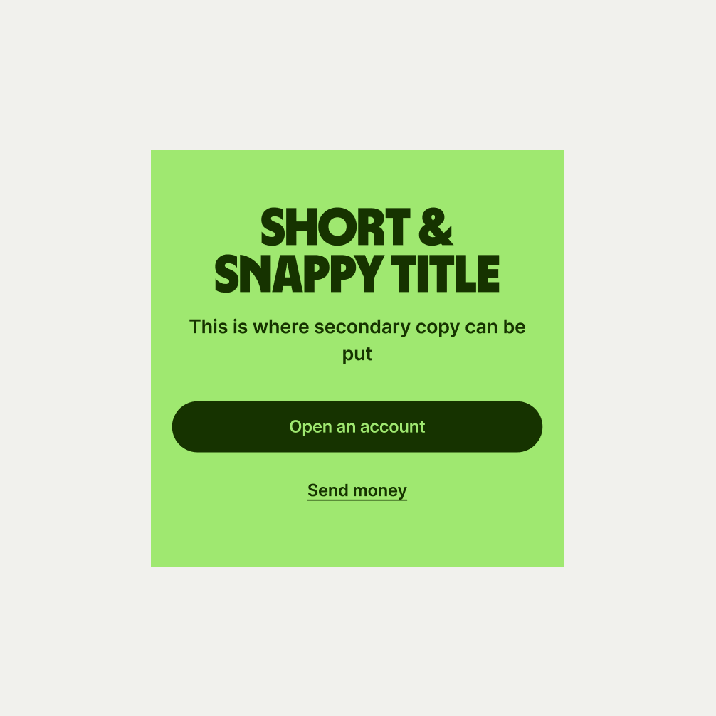 An image of the Hero Simple pattern in Bright Green theme