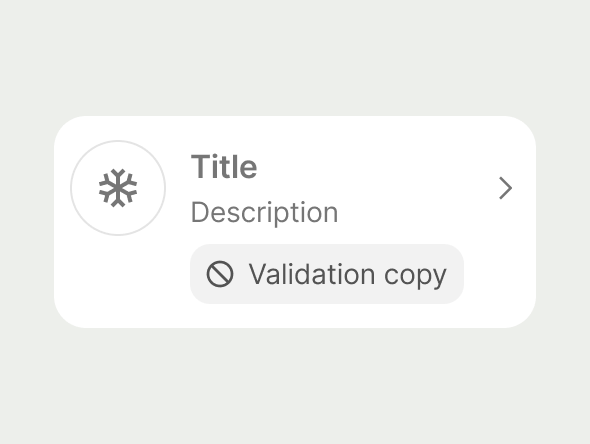 disabled navigation list item