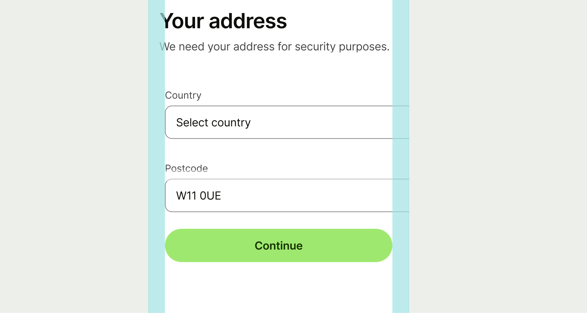 Mobile spacing