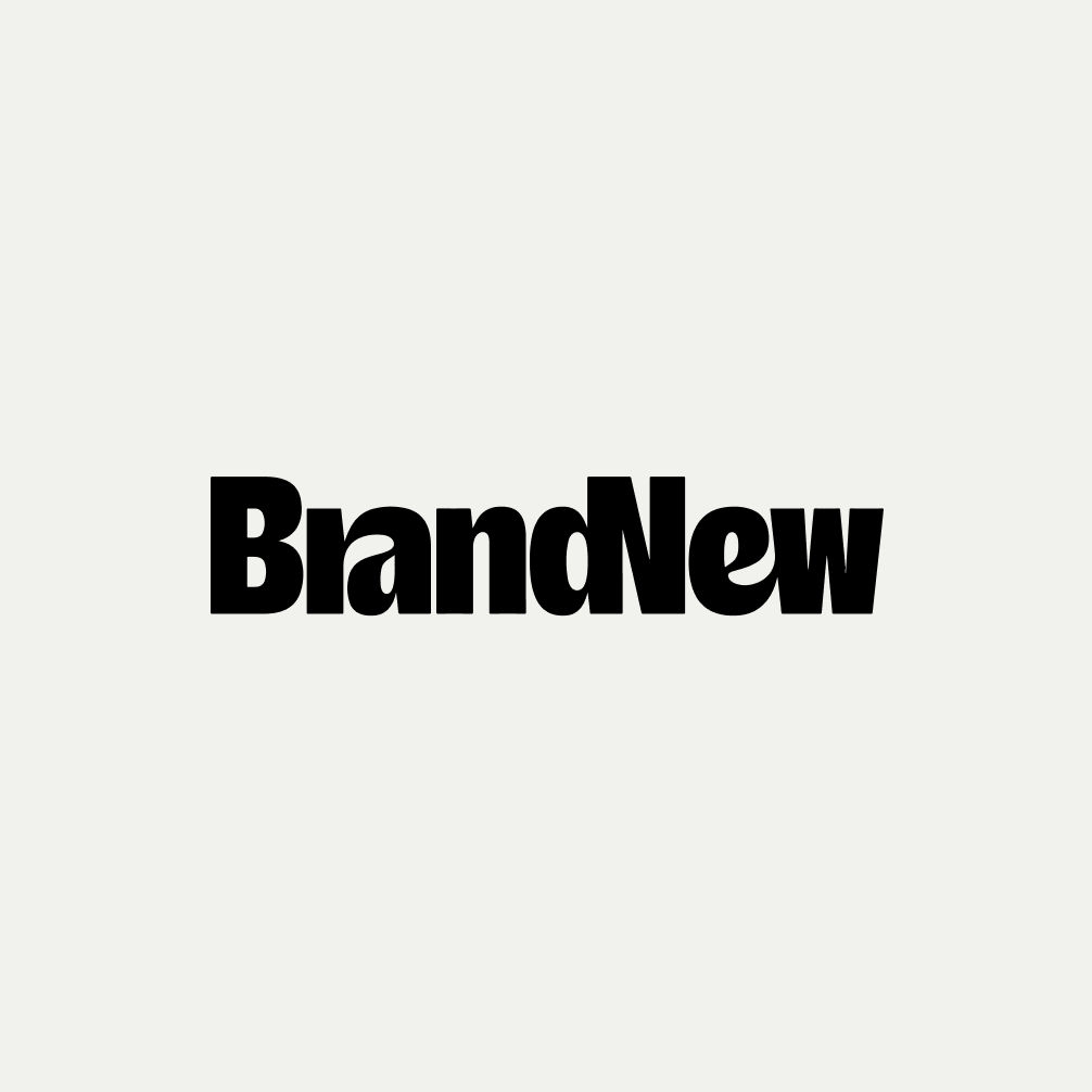 Brand New logo on a gray background