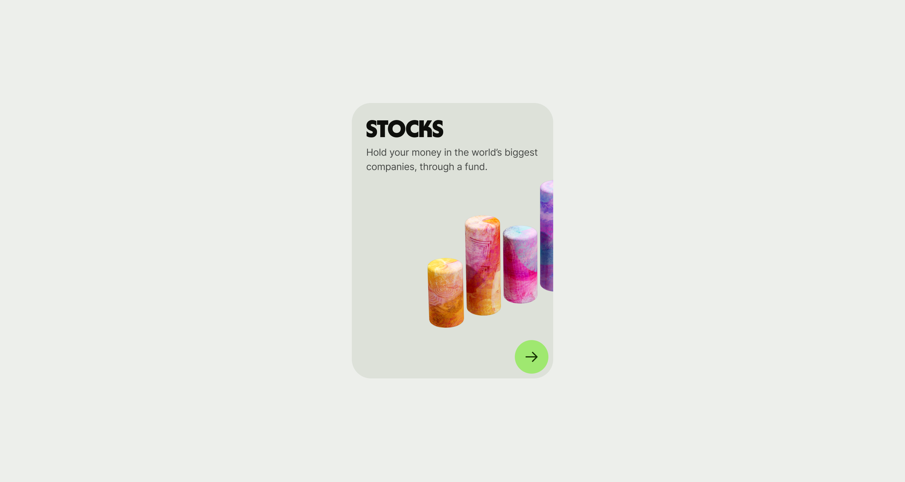 Promo card for stocks