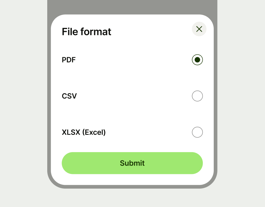 radio option when only a single option is choosable