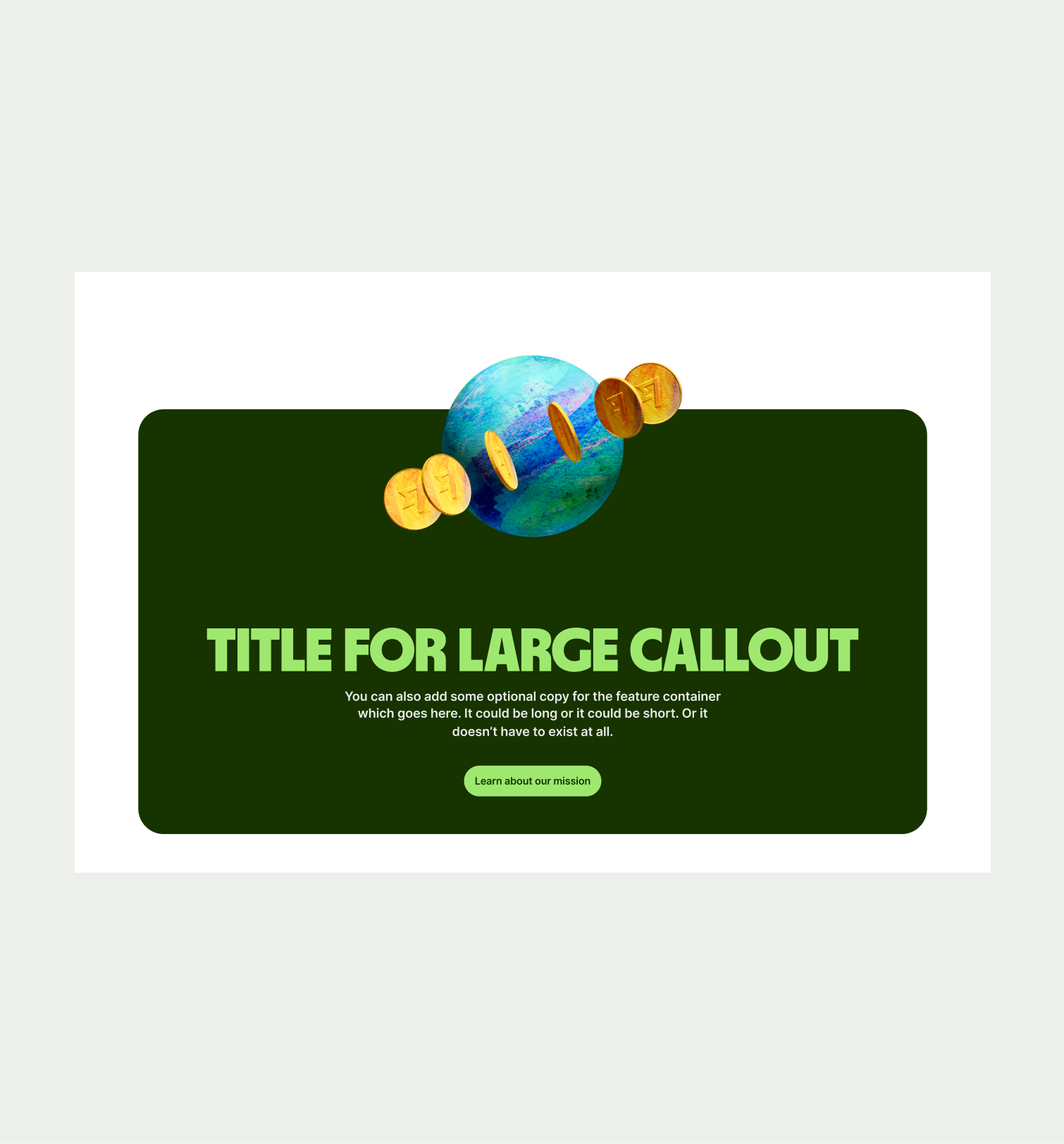 Callout Large pattern with incorrect UX