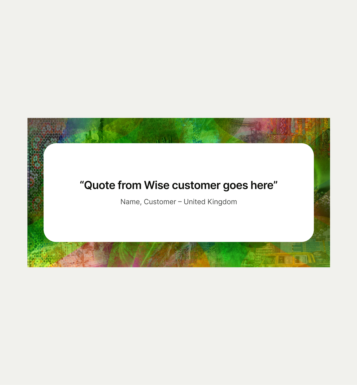 Quote Highlight pattern on tablet