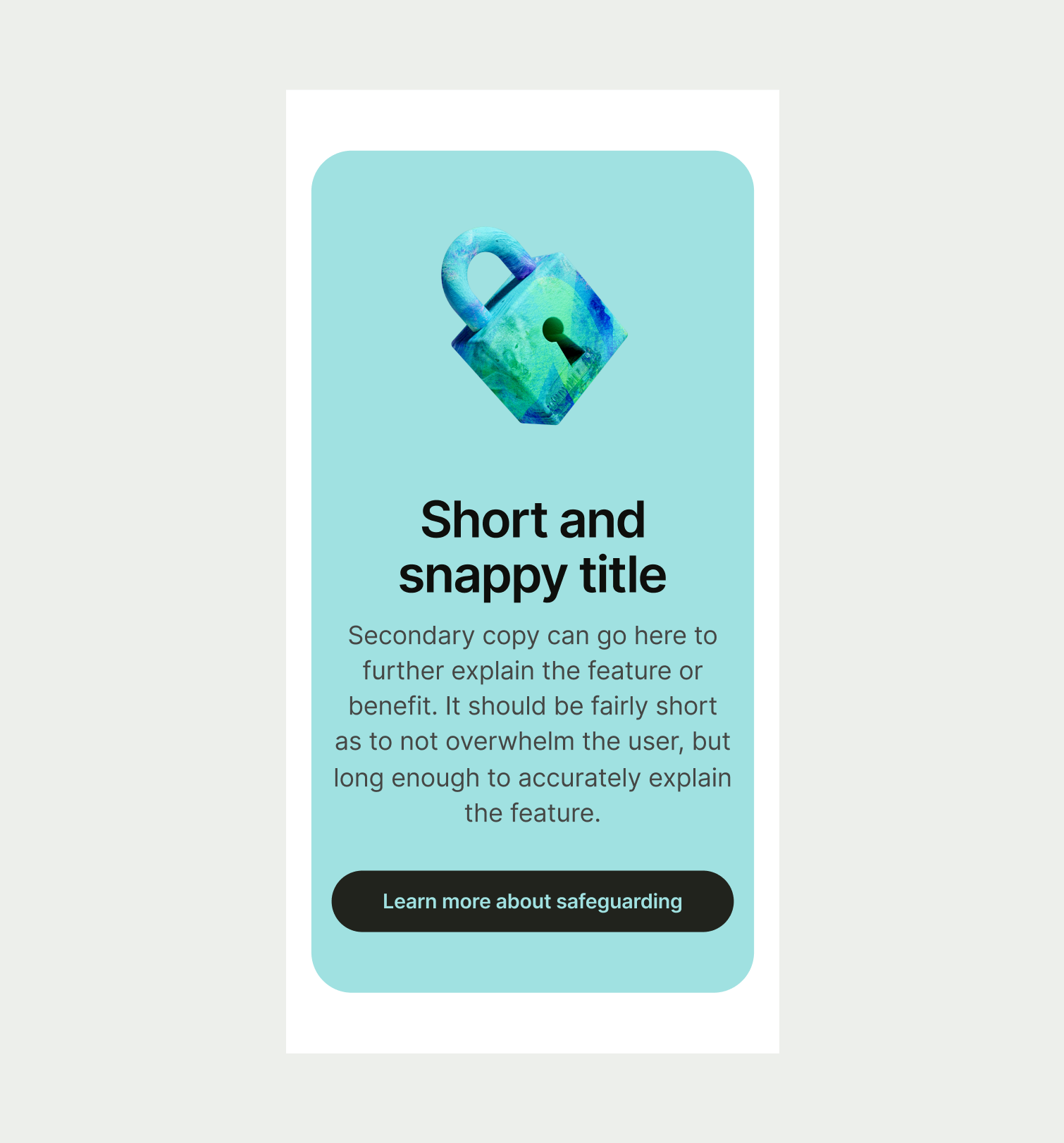 Callout Small pattern on mobile