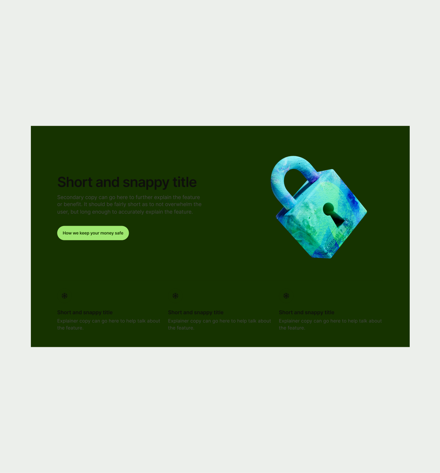 Highlight Trust pattern in Forest Green theme