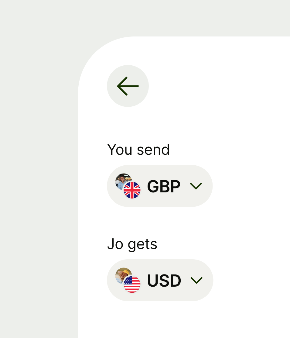 Double diagonal avatar in a button