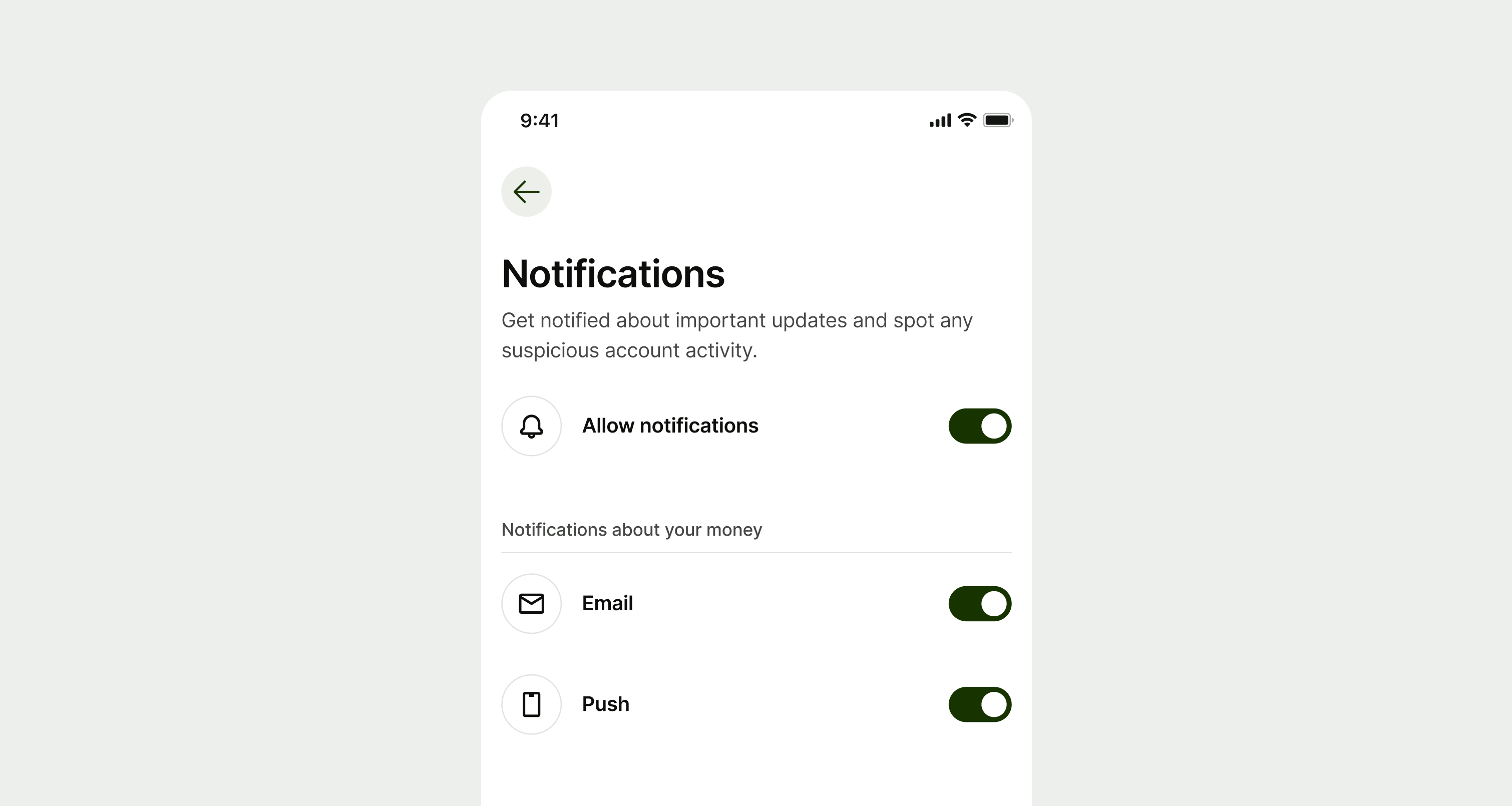 Example of a switch Item