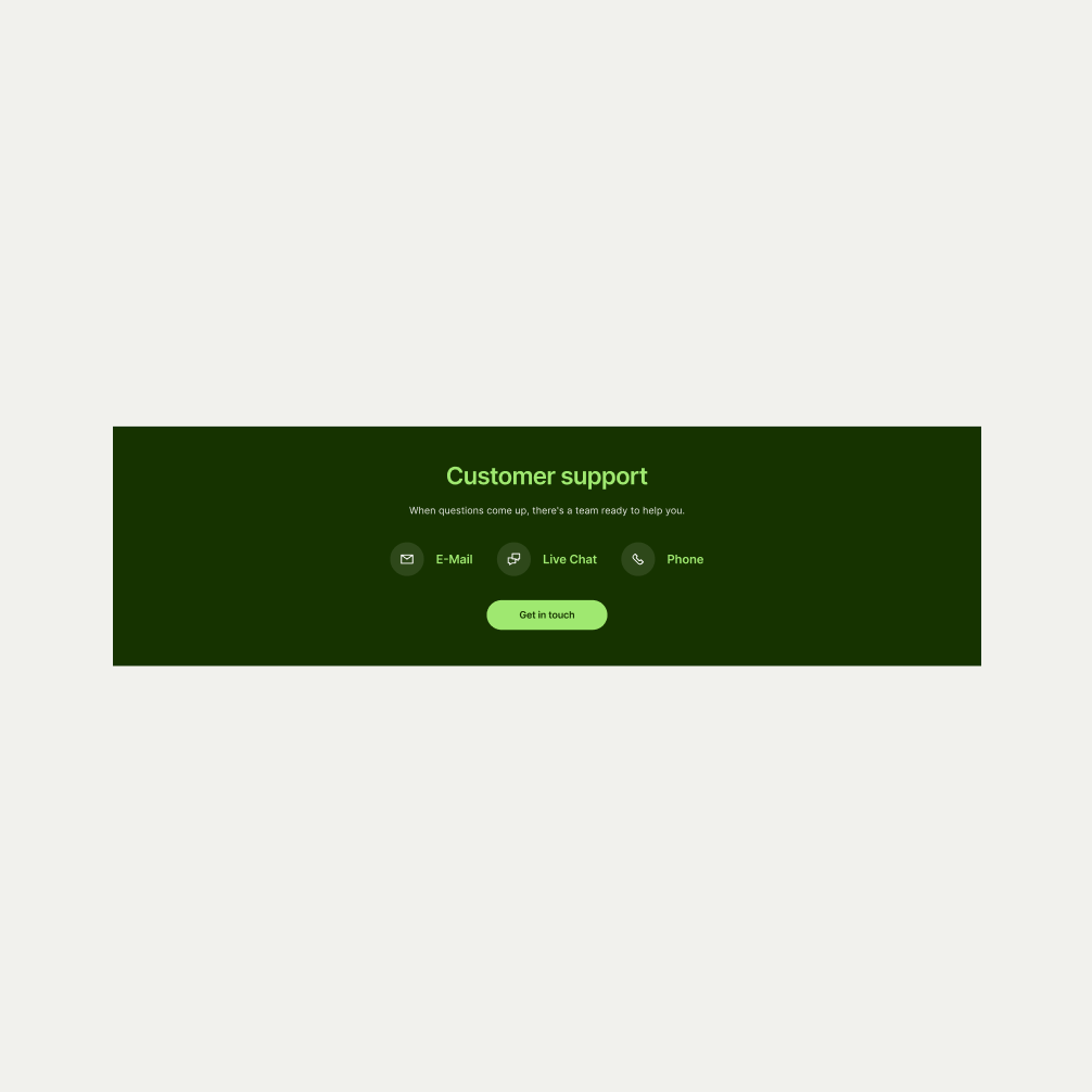 Icon Socials pattern in Forest Green theme