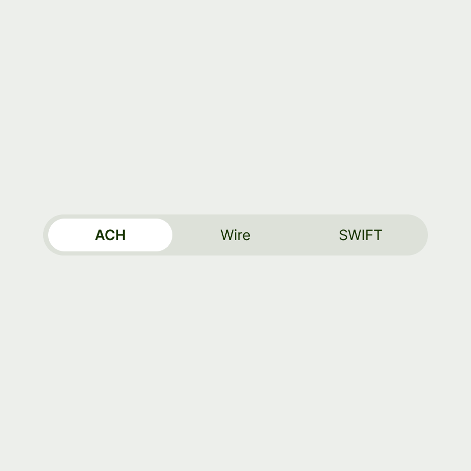 Segmented control with alike titles