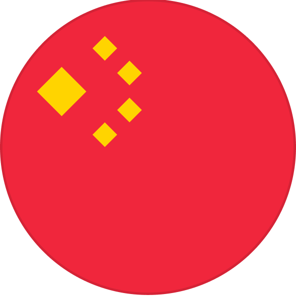 The Chinese flag.