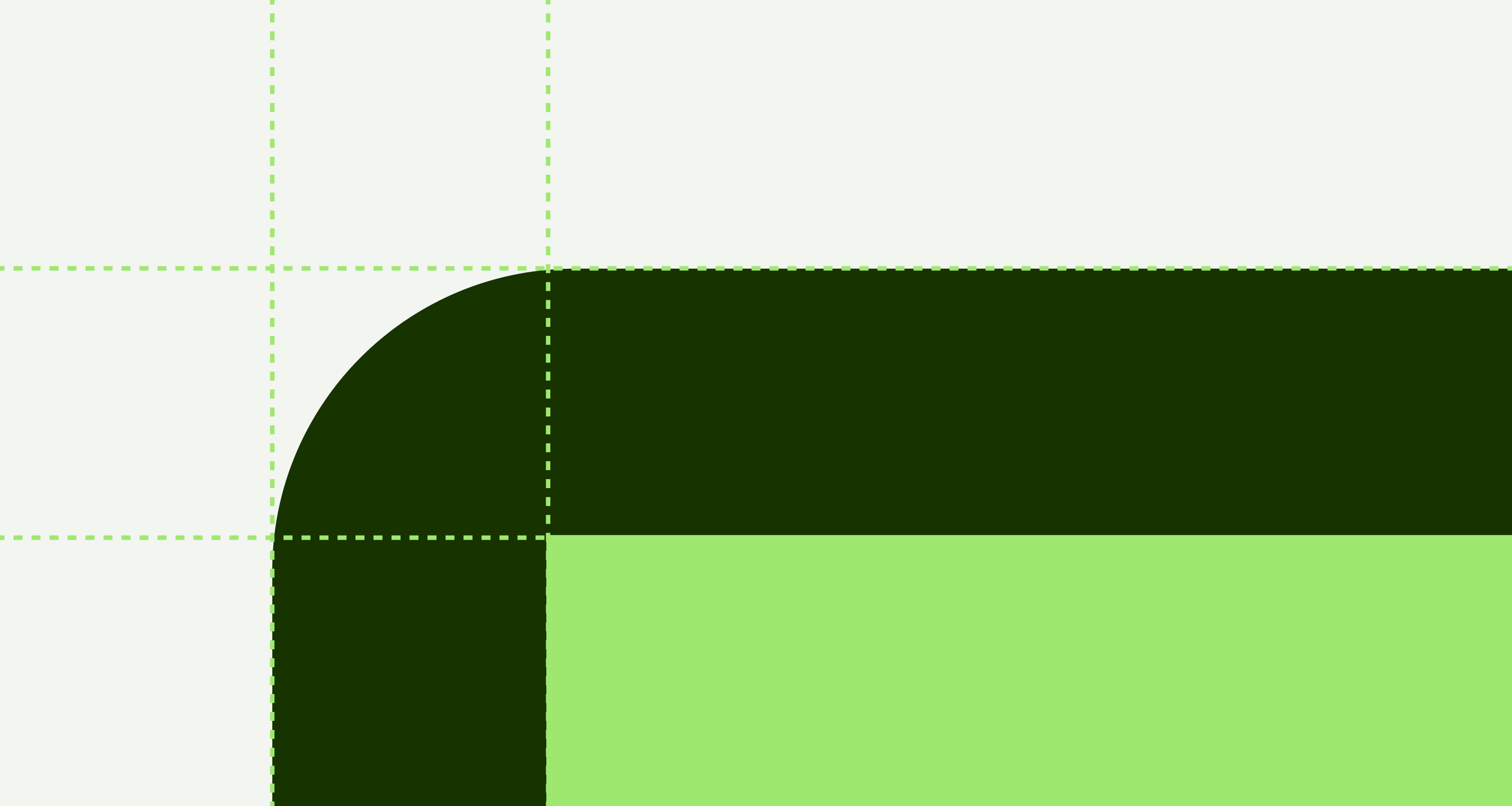 The corner of a component.