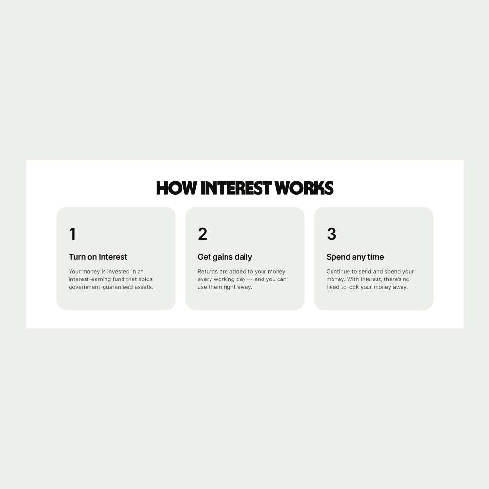 Card Cluster pattern with stepper