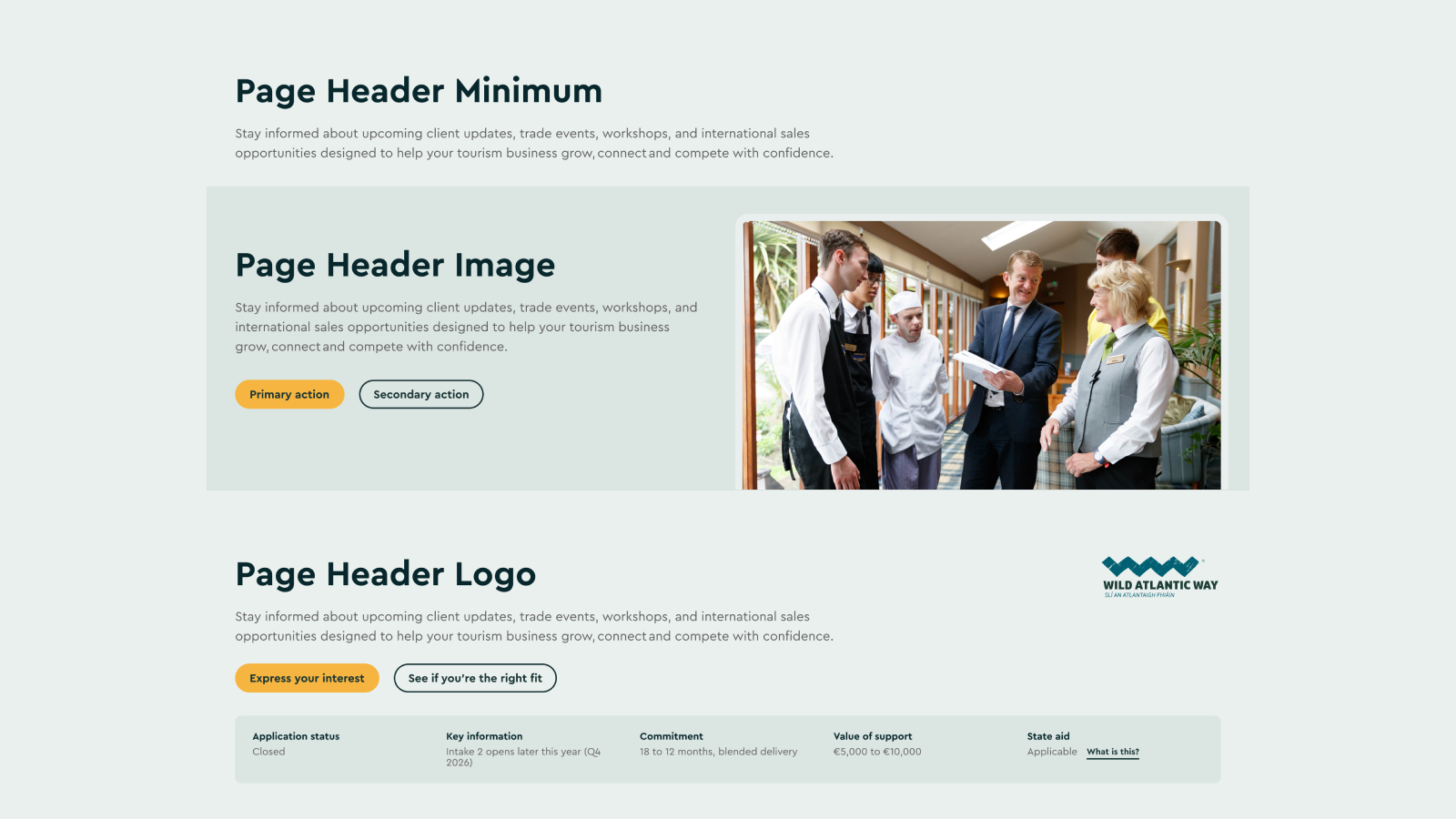 Page Header Default