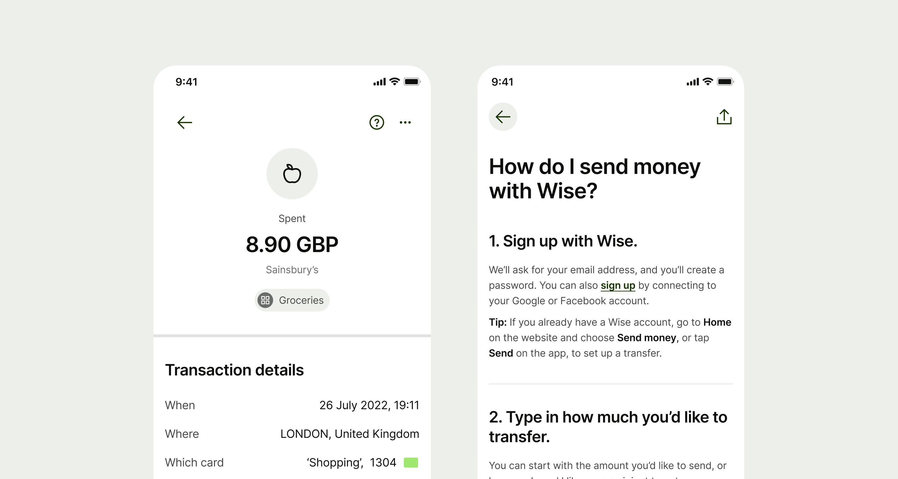 Activity page and how to page